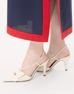 Valentino Bowow Slingback Pumps In Kidskin 85Mm - Image 7